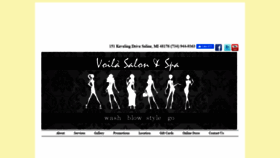 What Voila-salon-spa.com website looked like in 2020 (4 years ago)