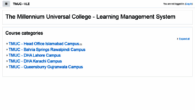 What Vle.tmuc.edu.pk website looked like in 2020 (4 years ago)
