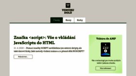 What Vzhurudolu.cz website looked like in 2020 (4 years ago)