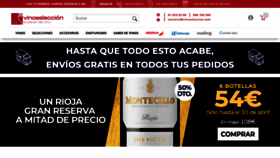 What Vinoseleccion.com website looked like in 2020 (4 years ago)