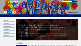 What Violenciagenero.org website looked like in 2020 (4 years ago)