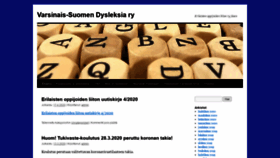 What Vsdysleksia.net website looked like in 2020 (4 years ago)