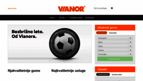 What Vianor.rs website looked like in 2020 (4 years ago)