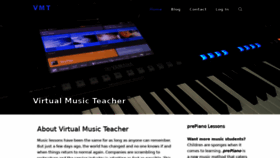 What Virtualmusicteacher.com website looked like in 2020 (4 years ago)