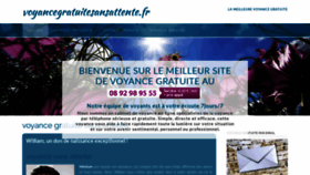 What Voyancegratuitesansattente.fr website looked like in 2020 (4 years ago)
