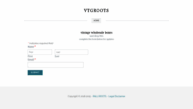What Vtgroots.com website looked like in 2020 (4 years ago)