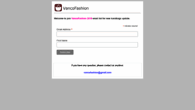 What Vancofashion.com website looked like in 2020 (4 years ago)