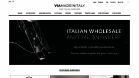 What Viamadeinitaly.com website looked like in 2020 (4 years ago)