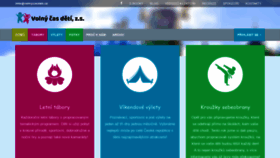 What Volnycasdeti.cz website looked like in 2020 (4 years ago)
