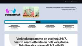What Vaunula.fi website looked like in 2020 (4 years ago)