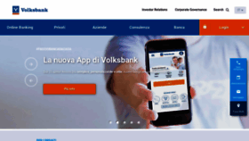 What Volksbank.it website looked like in 2020 (4 years ago)