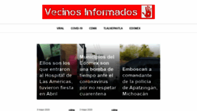 What Vecinosinformados.com website looked like in 2020 (4 years ago)