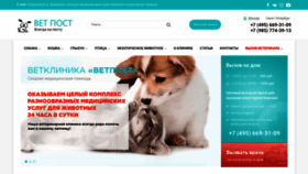 What Vetpost.ru website looked like in 2020 (4 years ago)