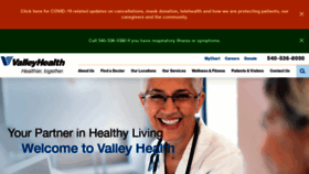 What Valleyhealthlink.com website looked like in 2020 (3 years ago)
