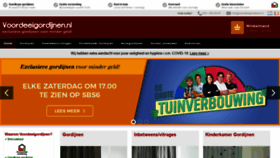 What Voordeelgordijnen.nl website looked like in 2020 (4 years ago)