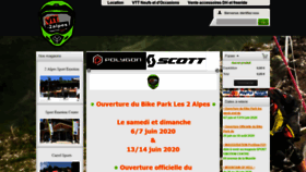 What Vtt-2alpes.com website looked like in 2020 (3 years ago)