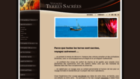What Voyages-terressacrees.com website looked like in 2020 (4 years ago)