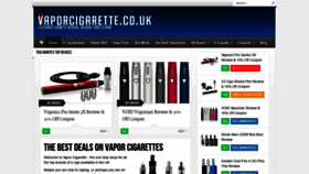 What Vaporcigarette.co.uk website looked like in 2020 (3 years ago)