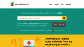 What Videodownloaderpro.net website looked like in 2020 (3 years ago)