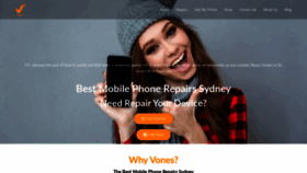 What Vones.com.au website looked like in 2020 (3 years ago)