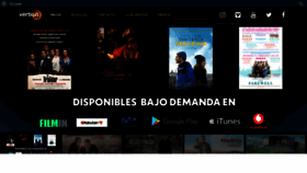 What Vertigofilms.es website looked like in 2020 (3 years ago)