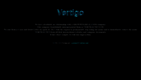 What Vertigo.net website looked like in 2020 (3 years ago)