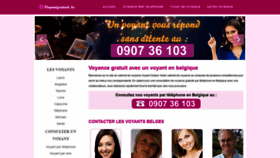 What Voyantgratuit.be website looked like in 2020 (5 years ago)