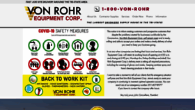What Vonrohr.com website looked like in 2020 (3 years ago)