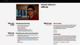 What Vallis.org website looked like in 2020 (3 years ago)