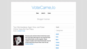 What Votecamejo.com website looked like in 2020 (4 years ago)