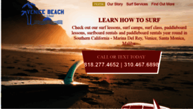 What Venicebeachsurfcamp.com website looked like in 2020 (3 years ago)