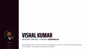 What Vishalk.com website looked like in 2020 (5 years ago)