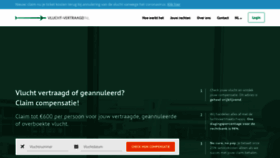 What Vlucht-vertraagd.nl website looked like in 2020 (3 years ago)