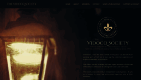 What Vidocq.org website looked like in 2020 (3 years ago)