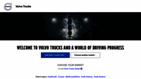 What Volvotrucks.com website looked like in 2020 (3 years ago)