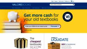 What Valorebooks.com website looked like in 2020 (3 years ago)