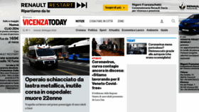 What Vicenzatoday.it website looked like in 2020 (5 years ago)