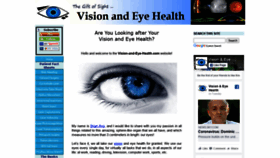 What Vision-and-eye-health.com website looked like in 2020 (3 years ago)