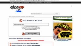 What Videoscop.com website looked like in 2020 (3 years ago)
