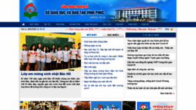 What Vinhphuc.edu.vn website looked like in 2020 (3 years ago)