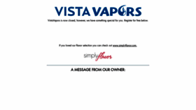 What Vistavapors.com website looked like in 2020 (3 years ago)