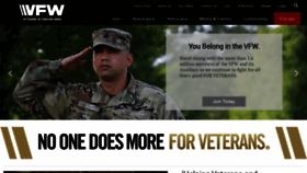 What Vfw.org website looked like in 2020 (3 years ago)