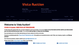 What Vistaauction.com website looked like in 2020 (3 years ago)