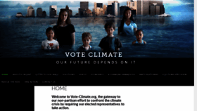 What Vote-climate.org website looked like in 2020 (3 years ago)