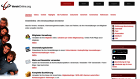 What Vereinonline.org website looked like in 2020 (3 years ago)