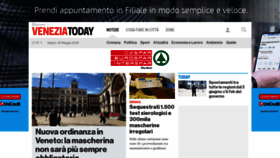 What Veneziatoday.it website looked like in 2020 (5 years ago)