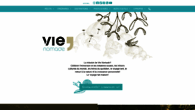 What Vie-nomade.com website looked like in 2020 (3 years ago)