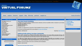 What Vforums.co website looked like in 2020 (3 years ago)