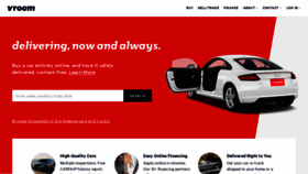 What Vroom.com website looked like in 2020 (6 years ago)
