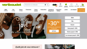 What Vertbaudet.fr website looked like in 2020 (3 years ago)